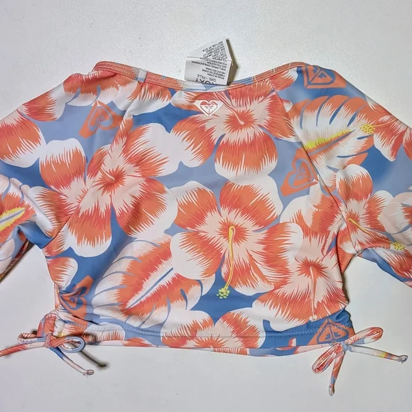 Roxy Cropped Floral Rashguard - Picture 5 of 7